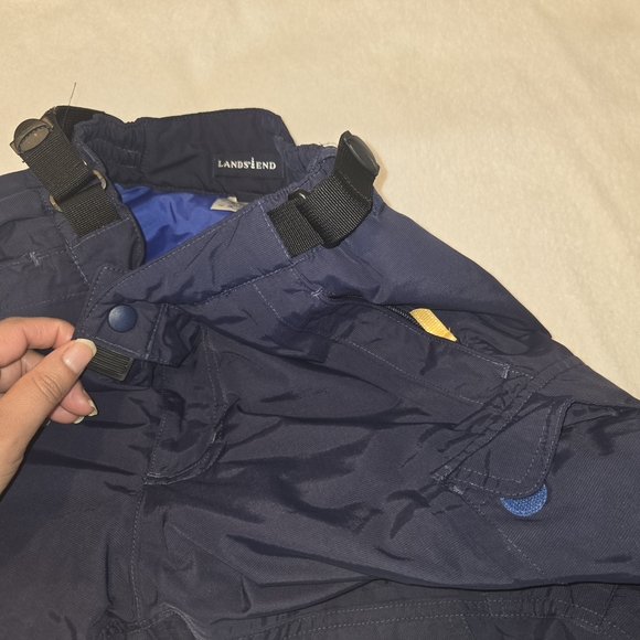 Lands' End Kids' Black and Blue Cargo One Piece - Picture 12 of 13